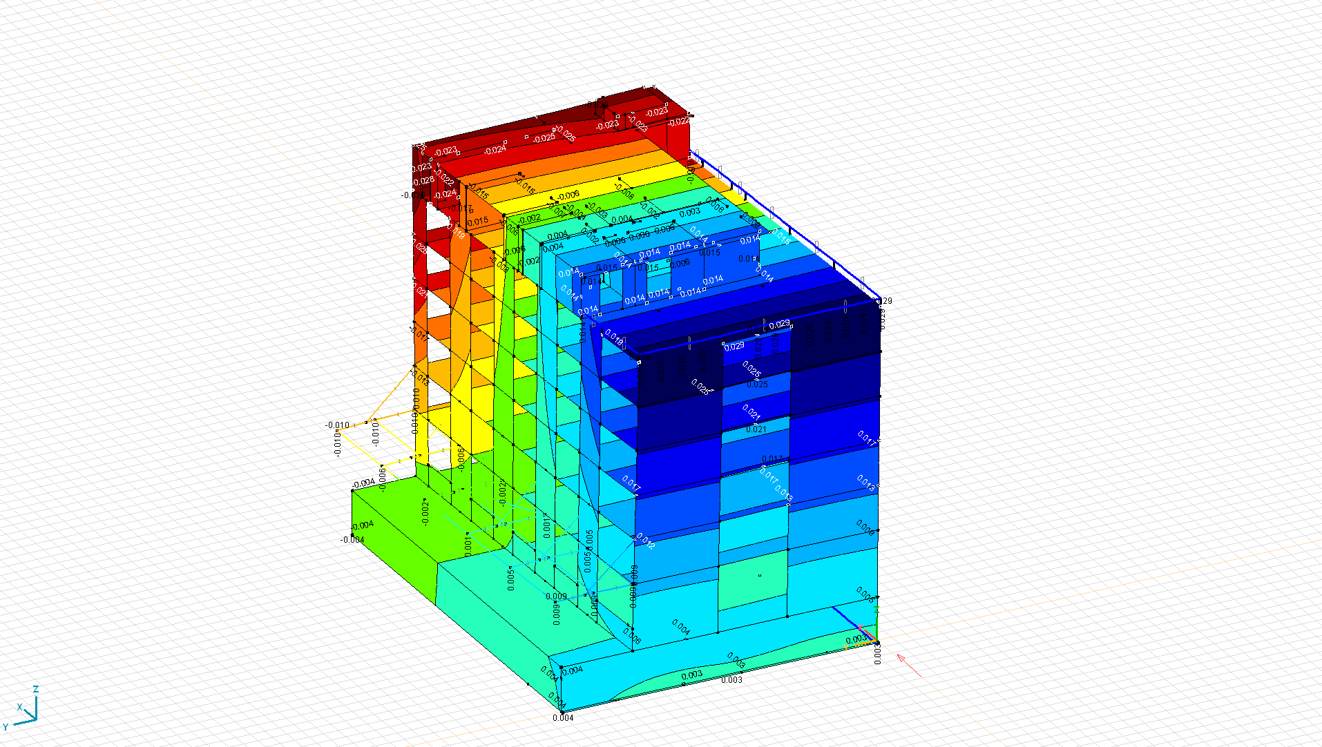 3D Modell Erdbebenanalyse GIF