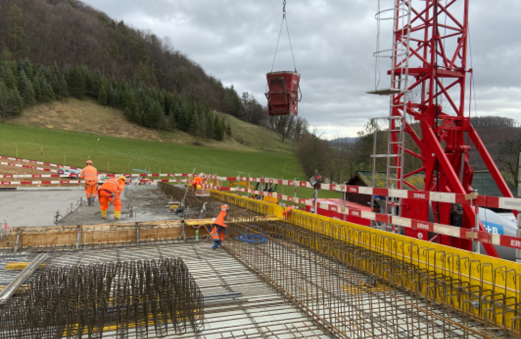 Bewehrung Decke Parkhaus