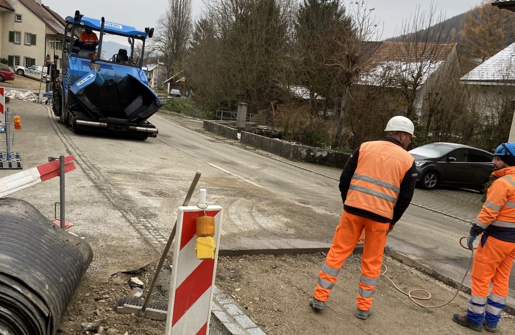 Asphalteinlage als Erschütterungsquelle