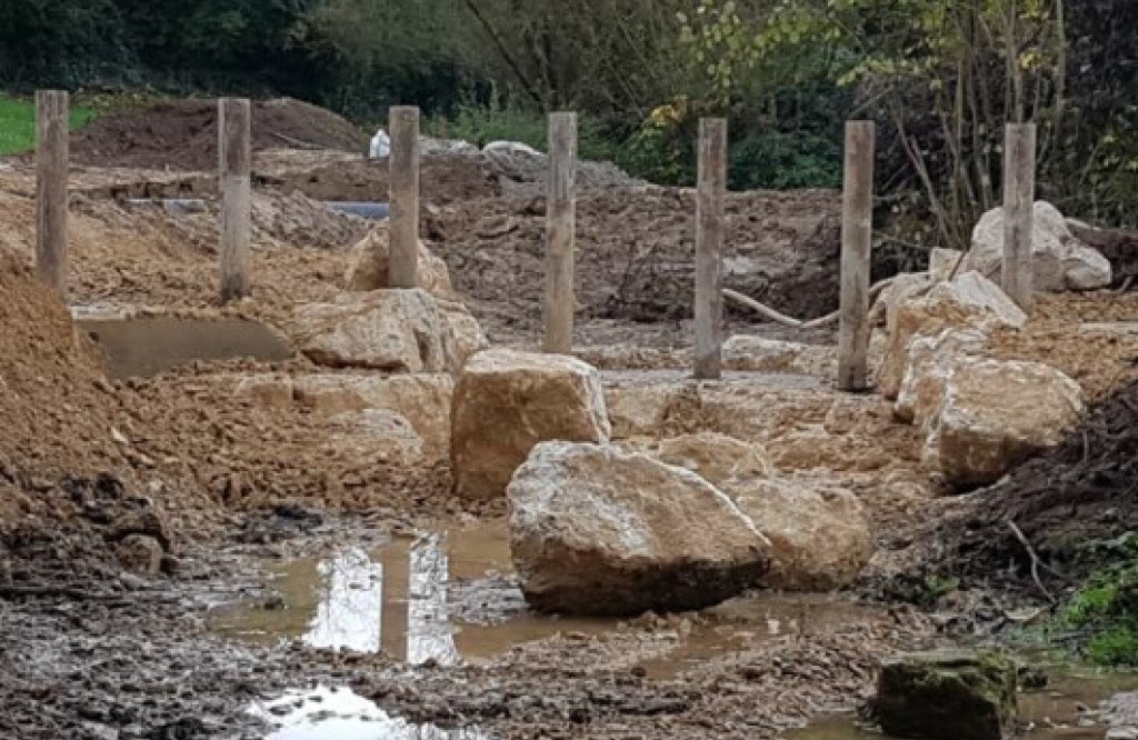 Hochwasserschutz Magdenerbach Schwemmholzrechen