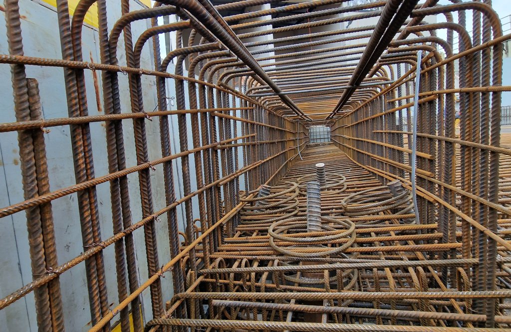 Bewehrung Containerplattform