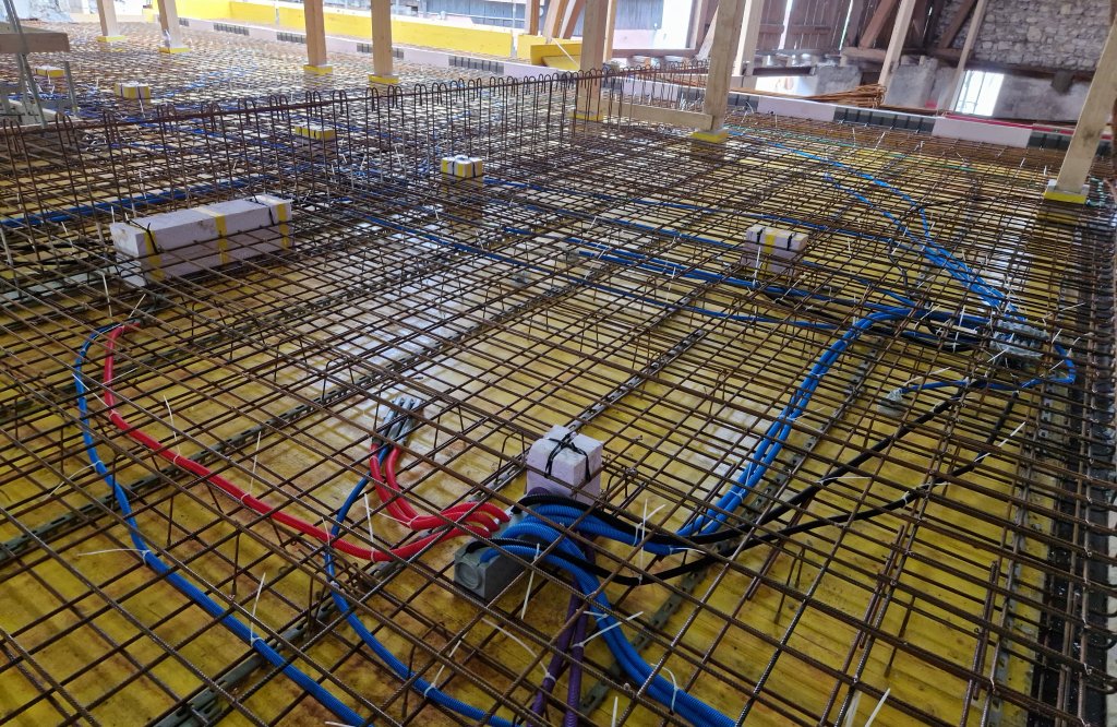 Bewehrung Decke über EG