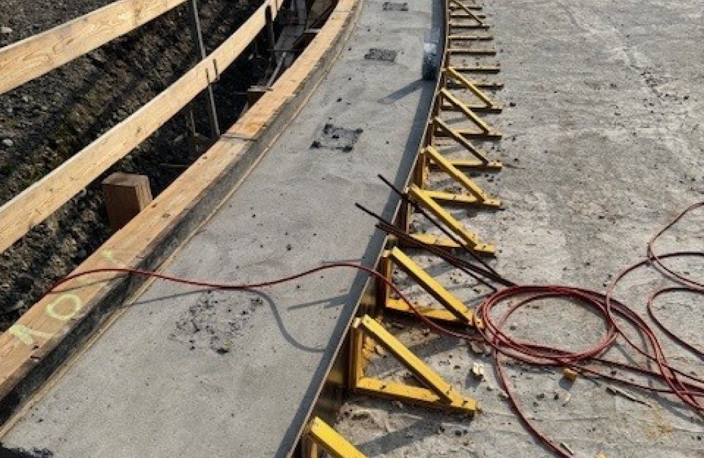 Fundament für Brüstung