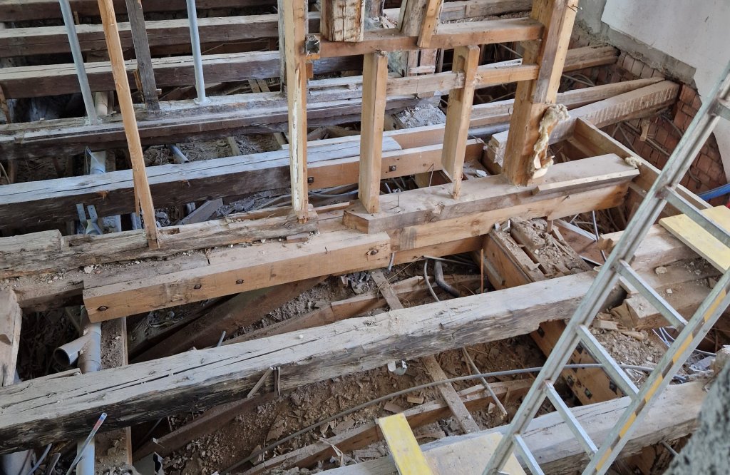 Holzkonstruktion Wände