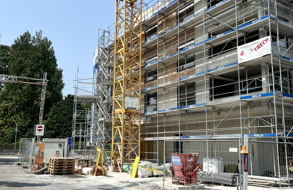 Rohbau fertig, Seon 1