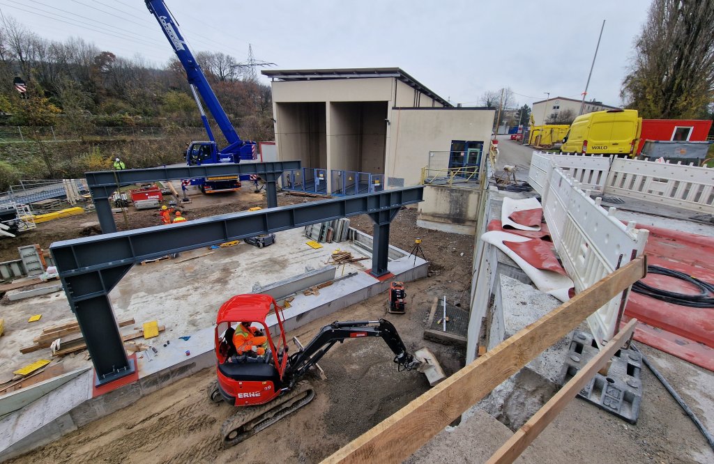 Stahlbau Containerplattform