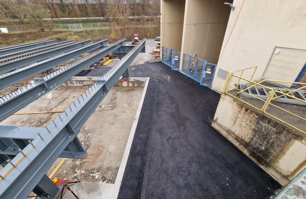 Stahlträger für Containerplattform