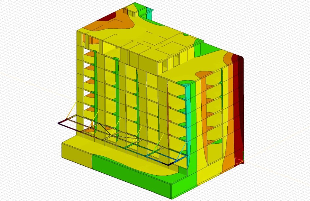 3D Modell Erdbebenanalyse