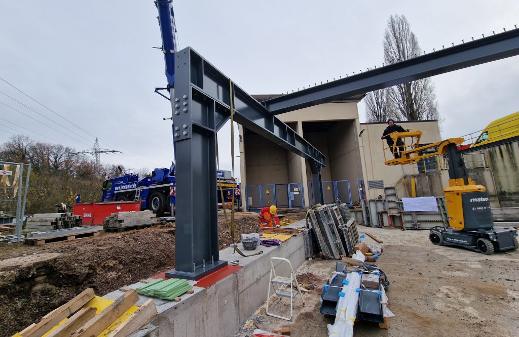 Trägerkonstruktion Containerplattform