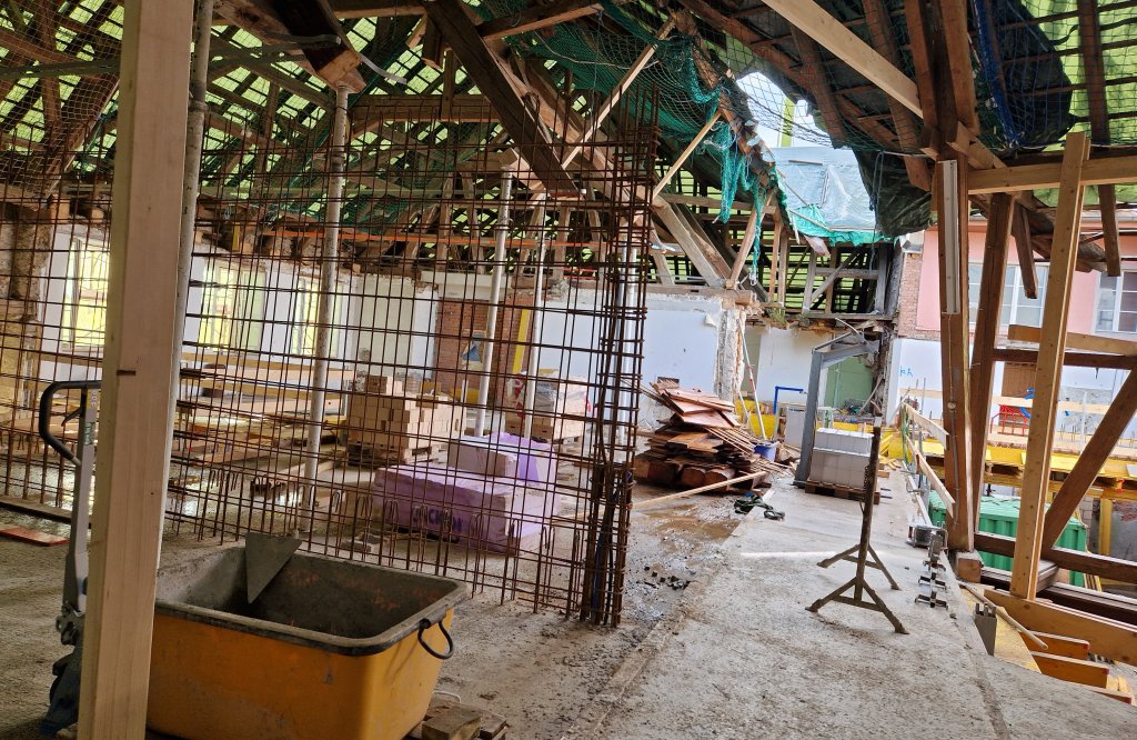 Wandarmierung Obergeschoss